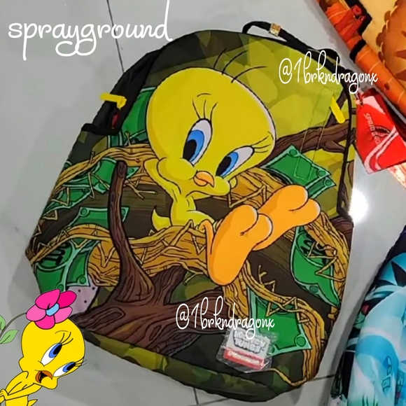 Sprayground its! Tweety Backpack Tweety Bird Limited Edition Brand New Flawless - Picture 10 of 10
